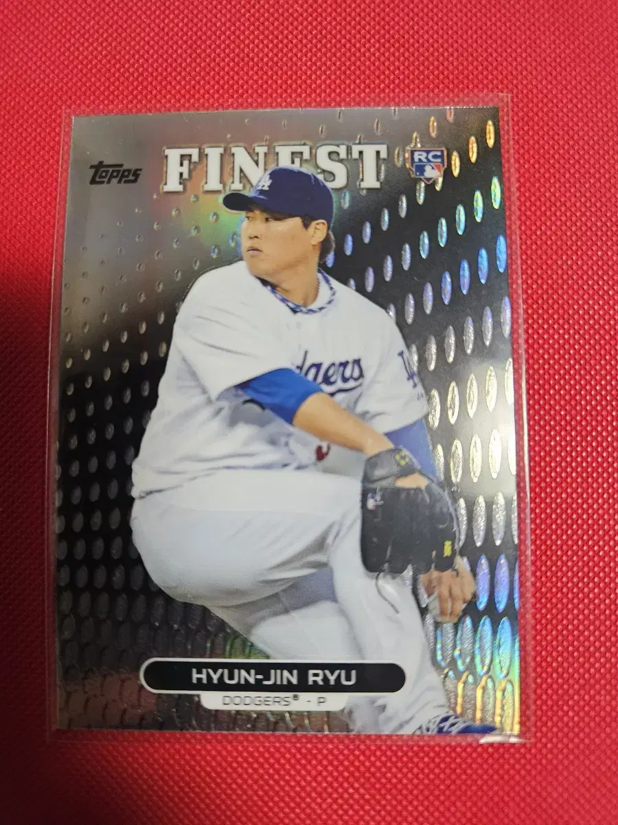 류현진 2013 Topps Finest 리플렉터 루키 카드